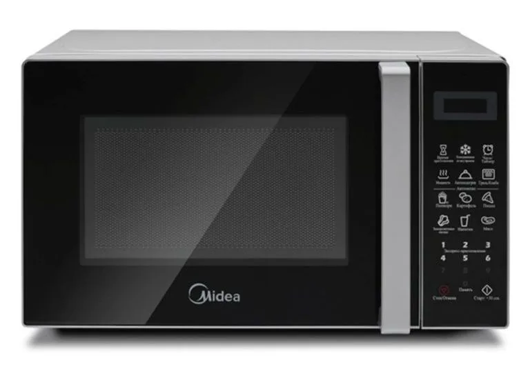 Микроволновая печь Midea EG820C2VV-S, с грилем, серебристый