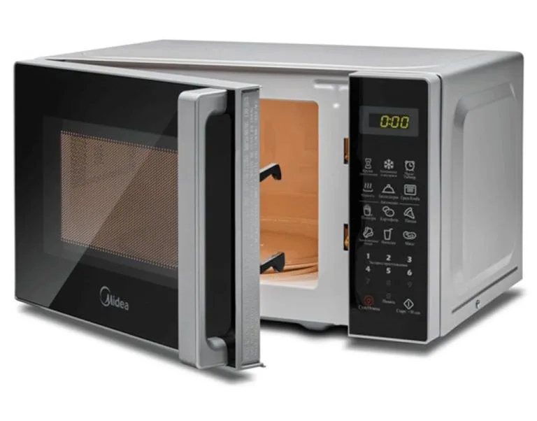 Микроволновая печь Midea EG820C2VV-S, с грилем, серебристый — фото 3