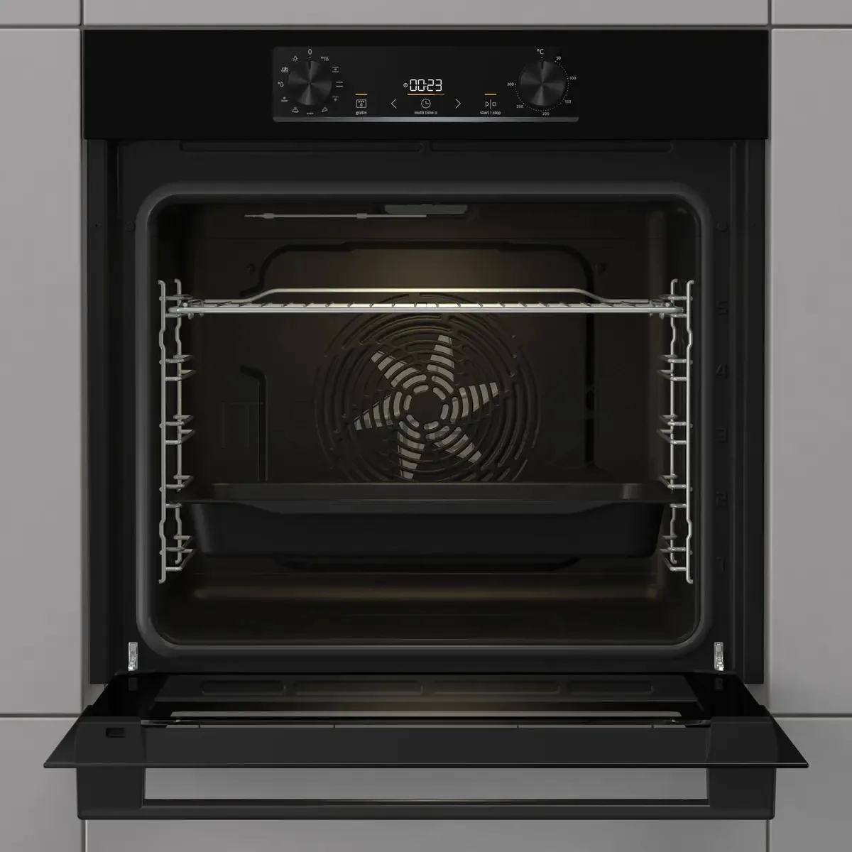 Духовой шкаф Gorenje BO6735E02BKOT, электрический, чёрный — фото 3