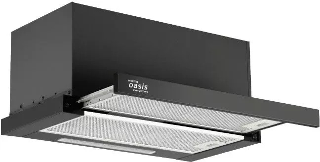 Вытяжка Oasis VT-60BG, телескопическая (слайдер), чёрный