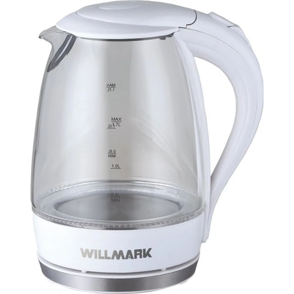 Чайник Willmark WEK-1708G, электрический, белый