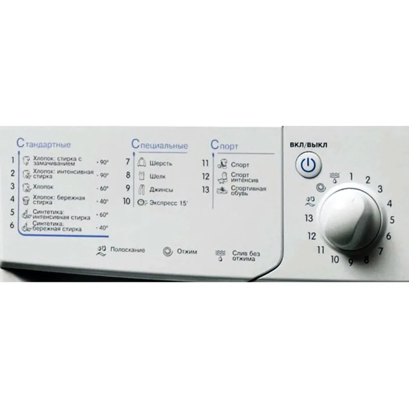 Стиральная машина Indesit IWUB 4105, фронтальная загрузка, белый — фото 3