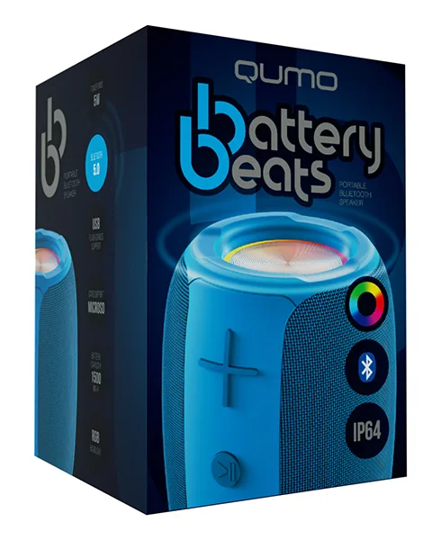 Портативная акустика Qumo BatteryBeats, чёрный — фото 3