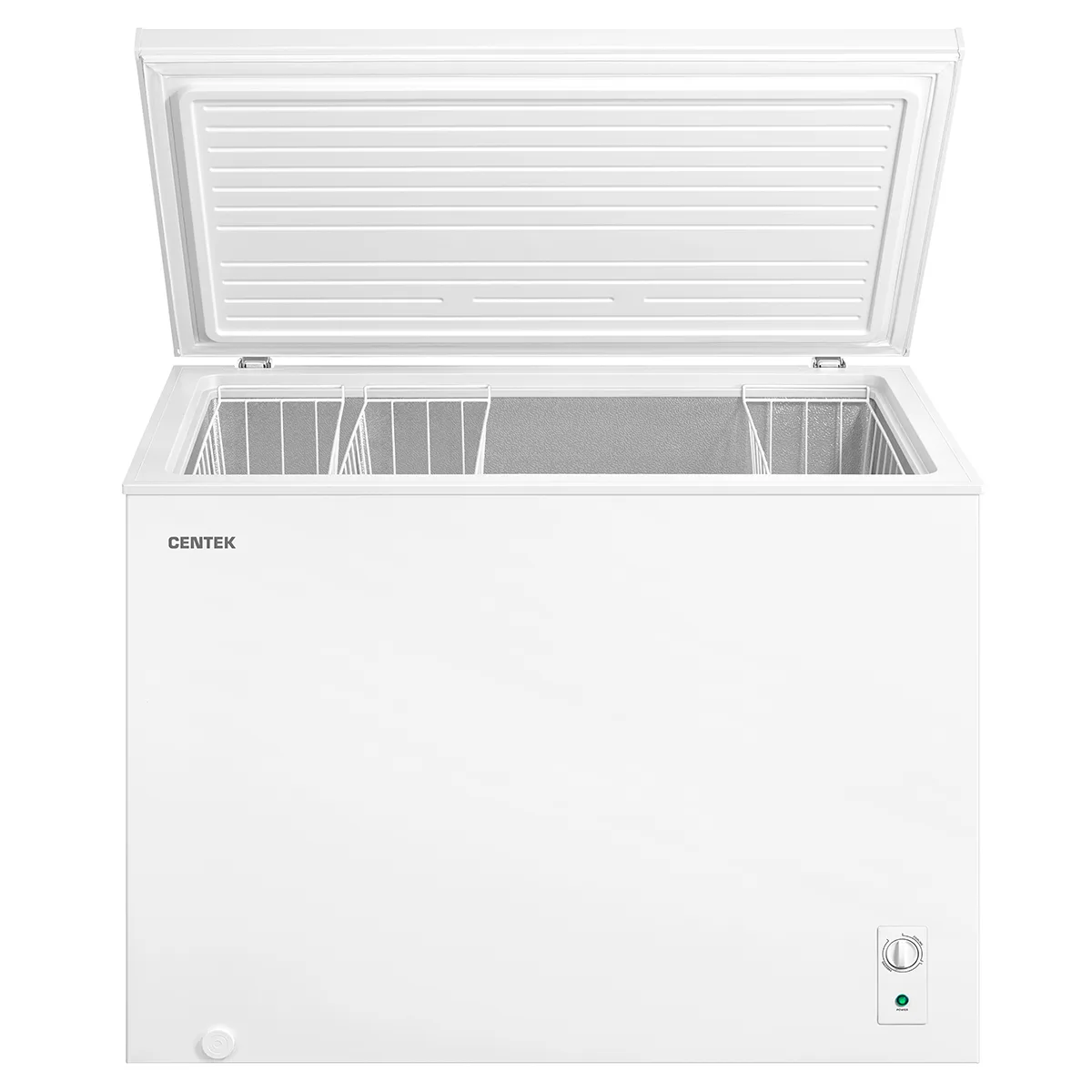 Морозильный ларь Centek CT-4005, глухая крышка, белый — фото 4