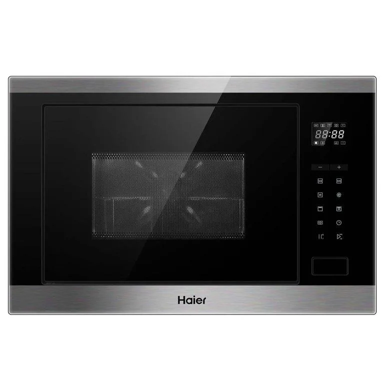 Встраиваемая микроволновая печь Haier HMX-BTG259X, с грилем, нержавеющая сталь