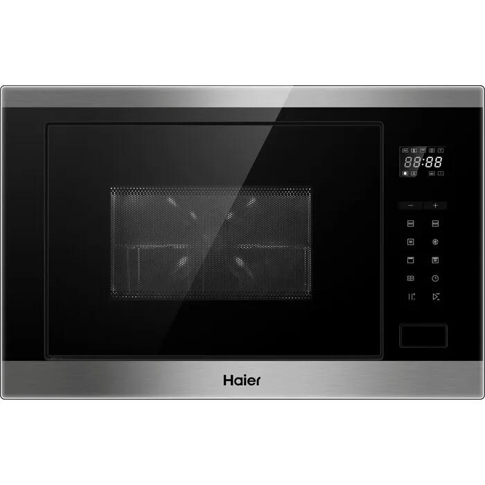 Встраиваемая микроволновая печь Haier HMX-BTG259X, с грилем, нержавеющая сталь — фото 2