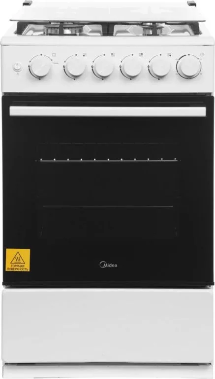Газовая плита Midea MFO-M4G20T0E, напольная, белый