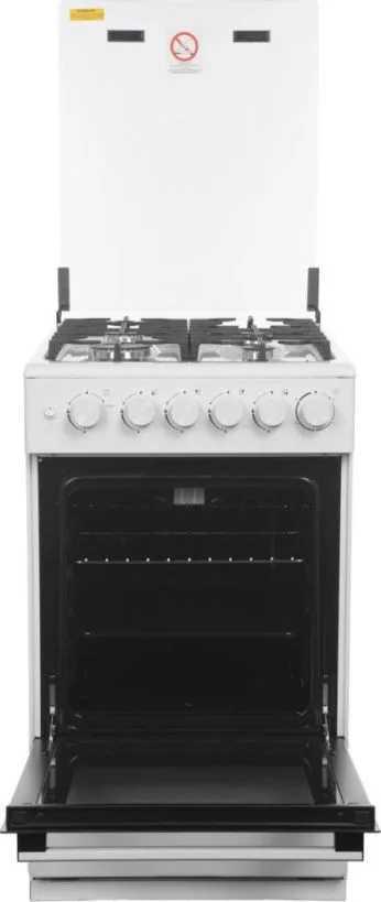 Газовая плита Midea MFO-M4G20T0E, напольная, белый — фото 4
