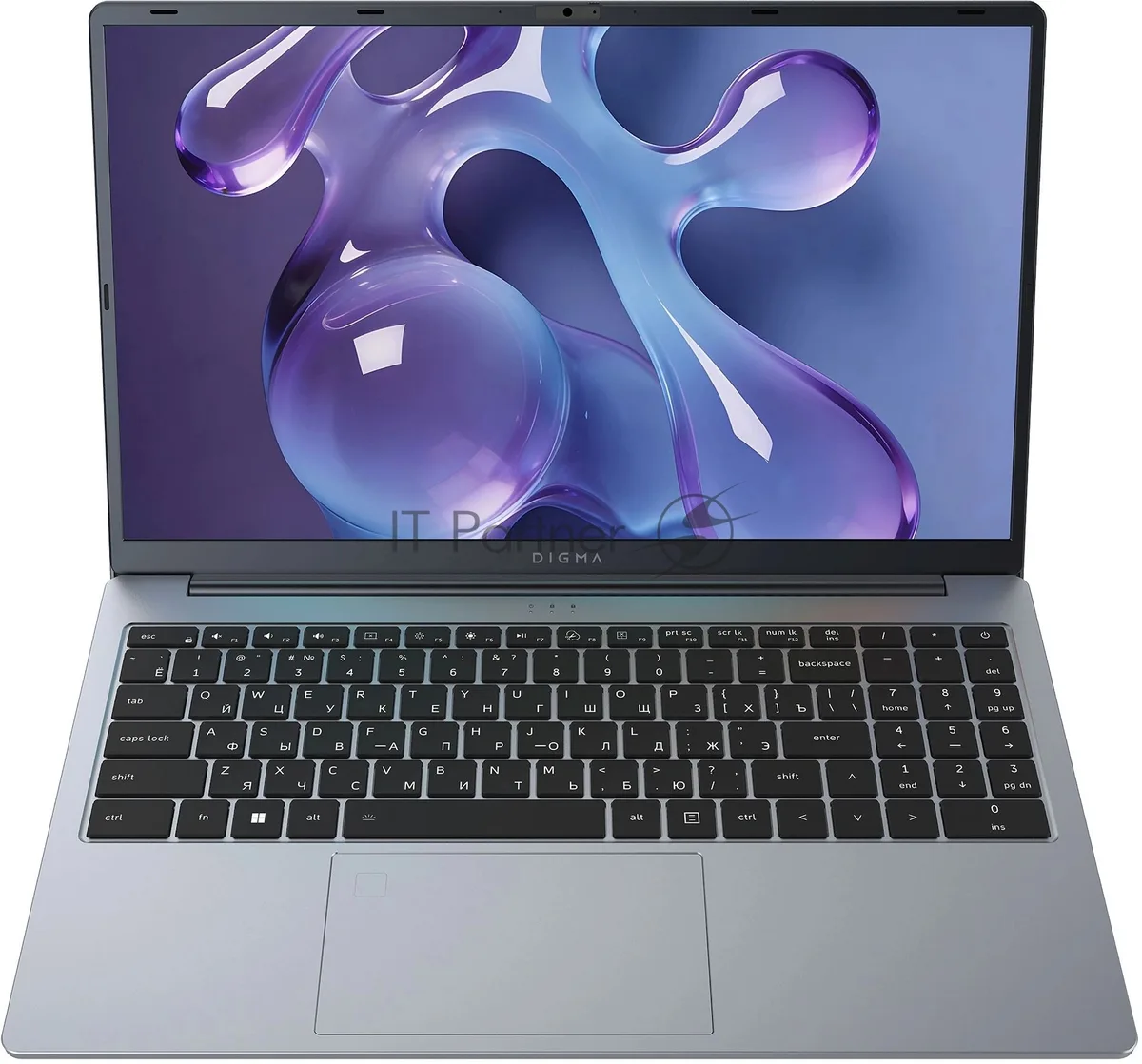 Ноутбук Digma Nova, 15.6", AMD Ryzen 5 3500U, 16 ГБ, 512 ГБ SSD, серый