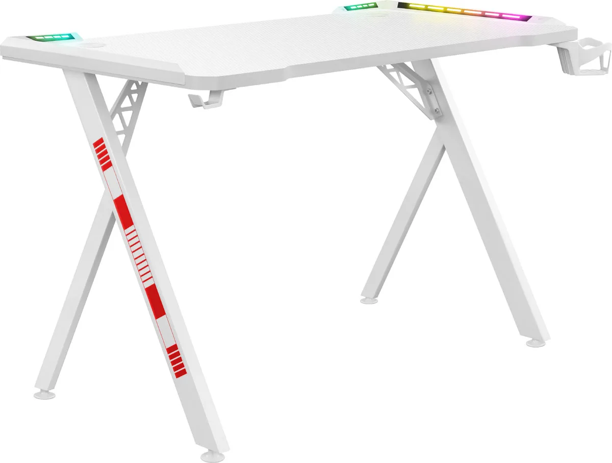 Кресло Defender FOTON RGb, игровой стол, белый — фото 2