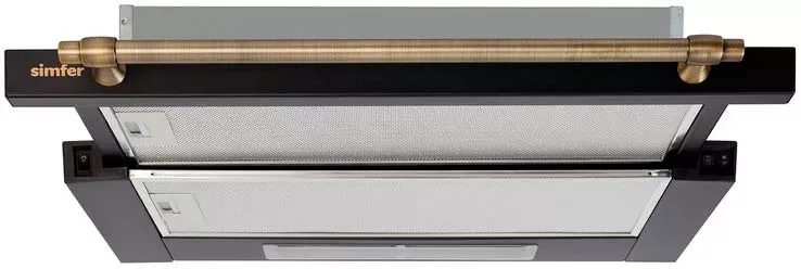 Вытяжка Simfer 6002X, телескопическая (слайдер), чёрный