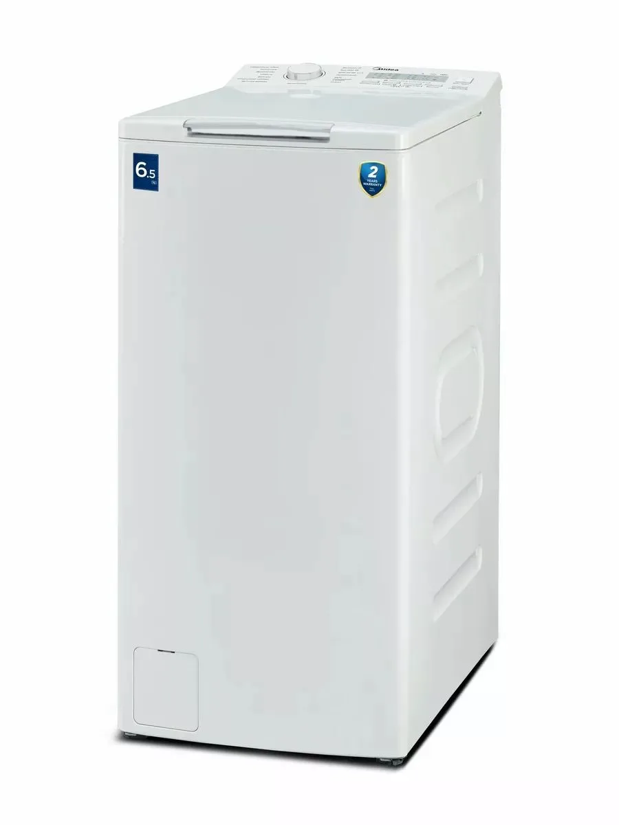 Стиральная машина Midea MFE05W80B/W, вертикальная загрузка, белый