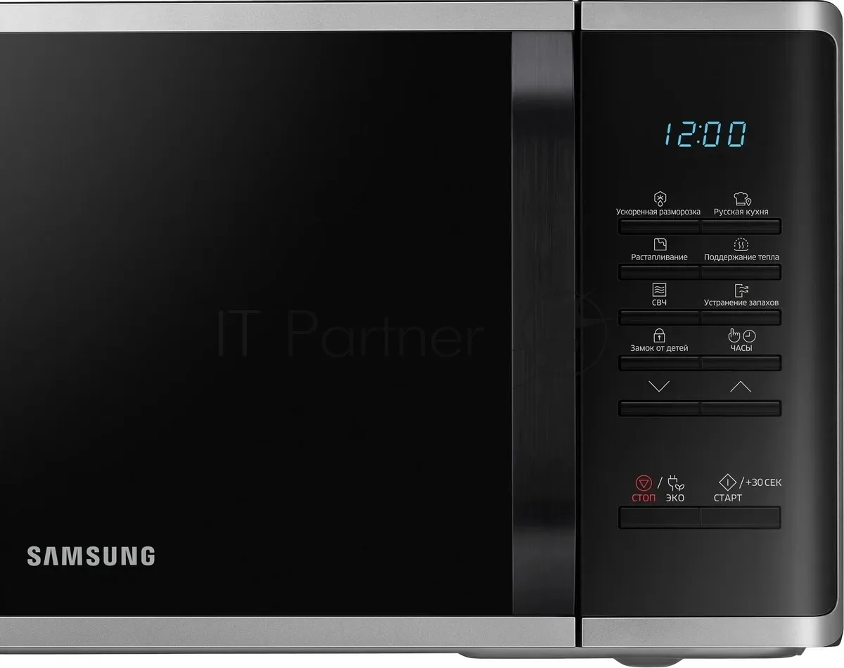 Микроволновая печь Samsung MS23K3513AS/BW, соло, чёрный — фото 2