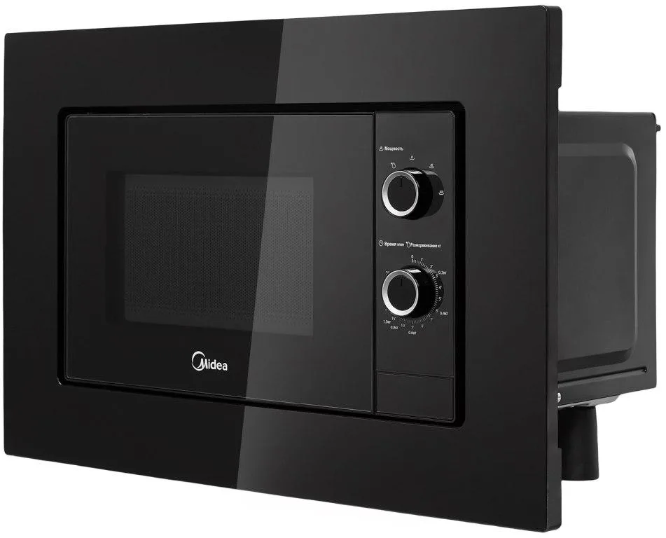 Встраиваемая микроволновая печь Midea MI50203B, соло, чёрный — фото 2