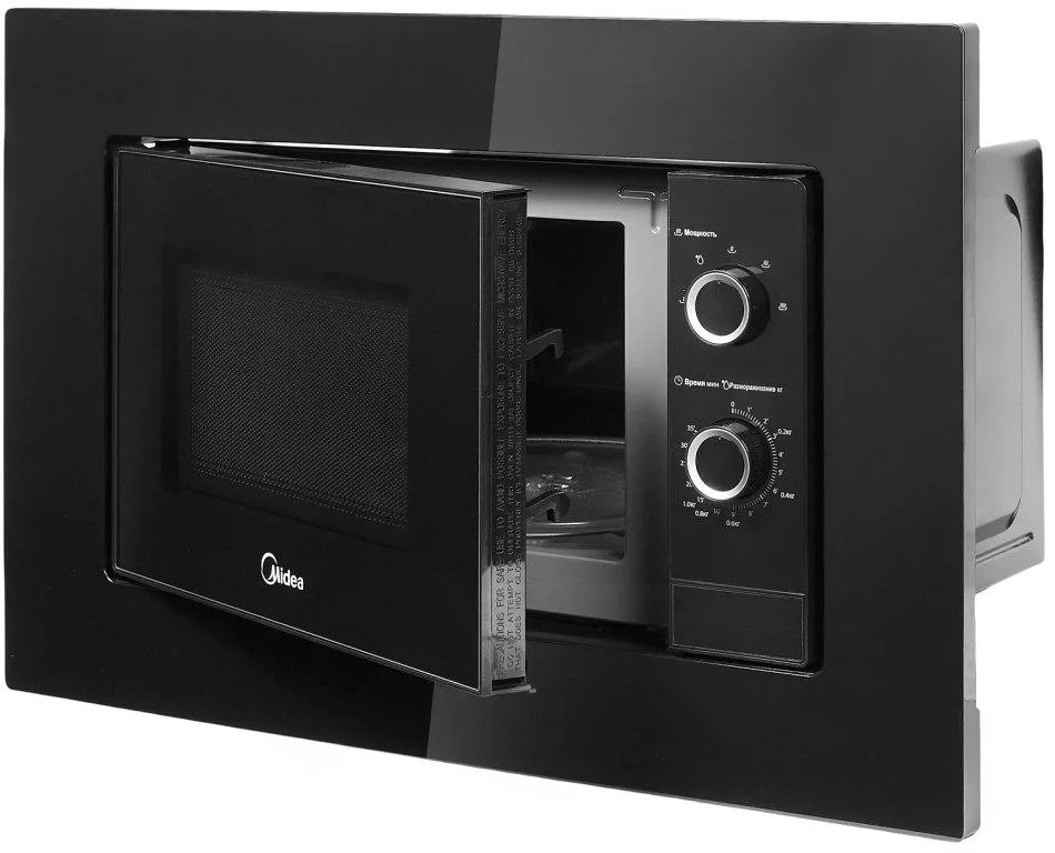 Встраиваемая микроволновая печь Midea MI50203B, соло, чёрный — фото 3
