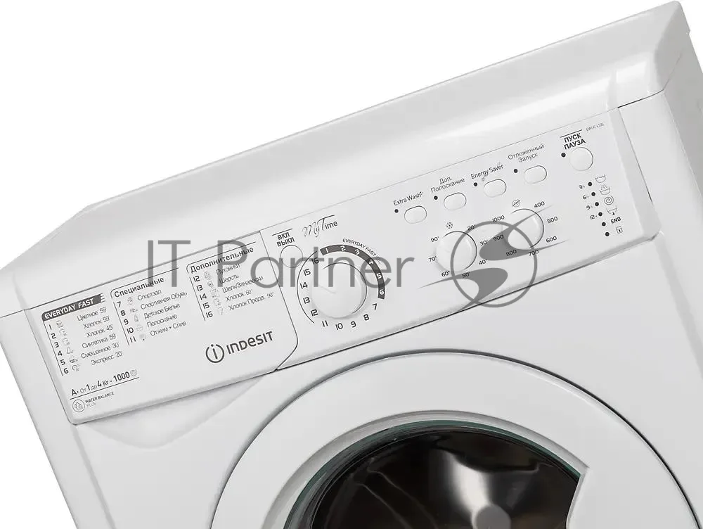 Стиральная машина Indesit EWUC 4105, фронтальная загрузка, белый