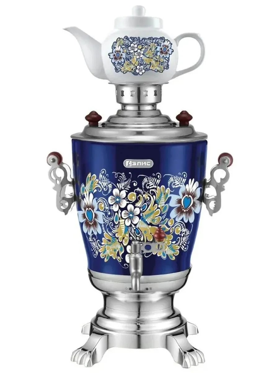 Самовар Элис ЭЛ-4058, электрический, синий