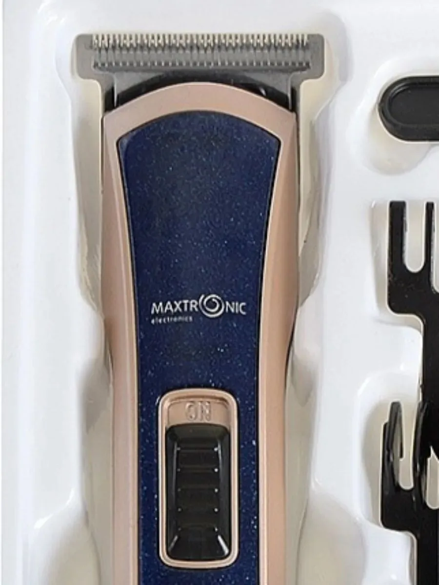 Машинка для стрижки Maxtronic MAX-HC4856, синий — фото 2