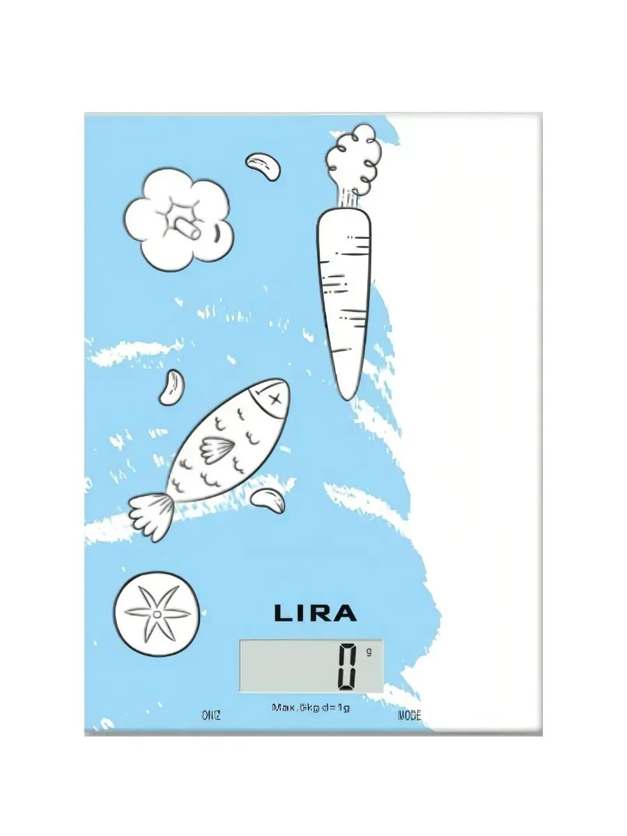 Кухонные весы Lira LR1413, голубой