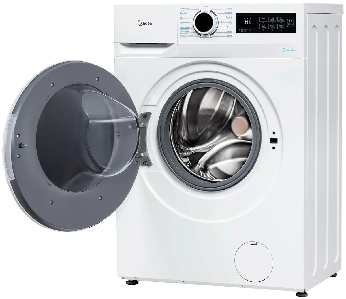 Стиральная машина Midea MF01610US40/W, фронтальная загрузка, белый — фото 2