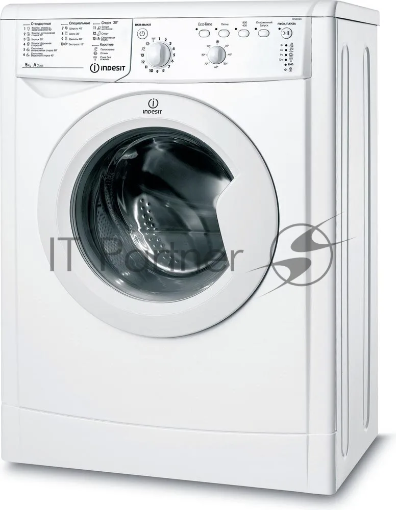 Стиральная машина Indesit IWSB 5085, фронтальная загрузка, белый