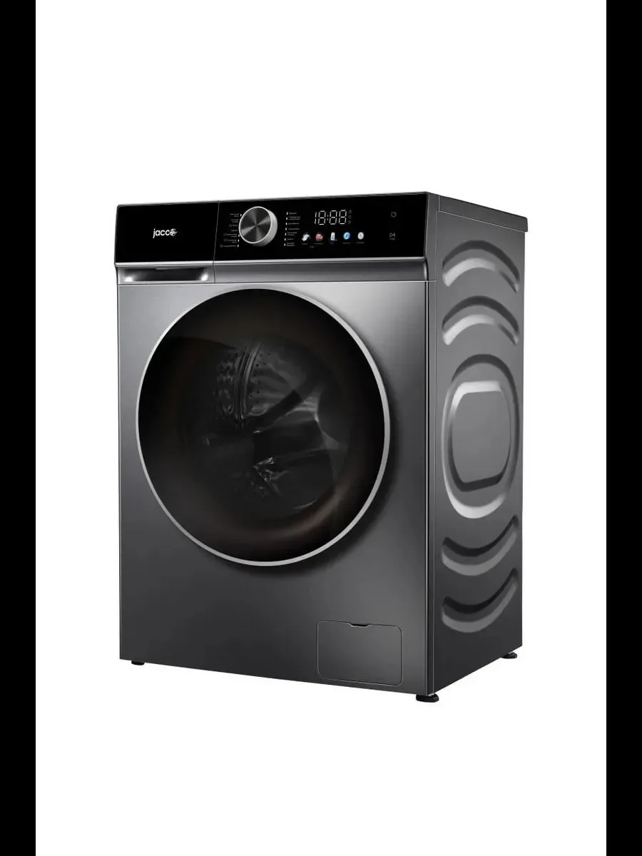 Стиральная машина Jacoo WDJ-T10GD, фронтальная загрузка, чёрный