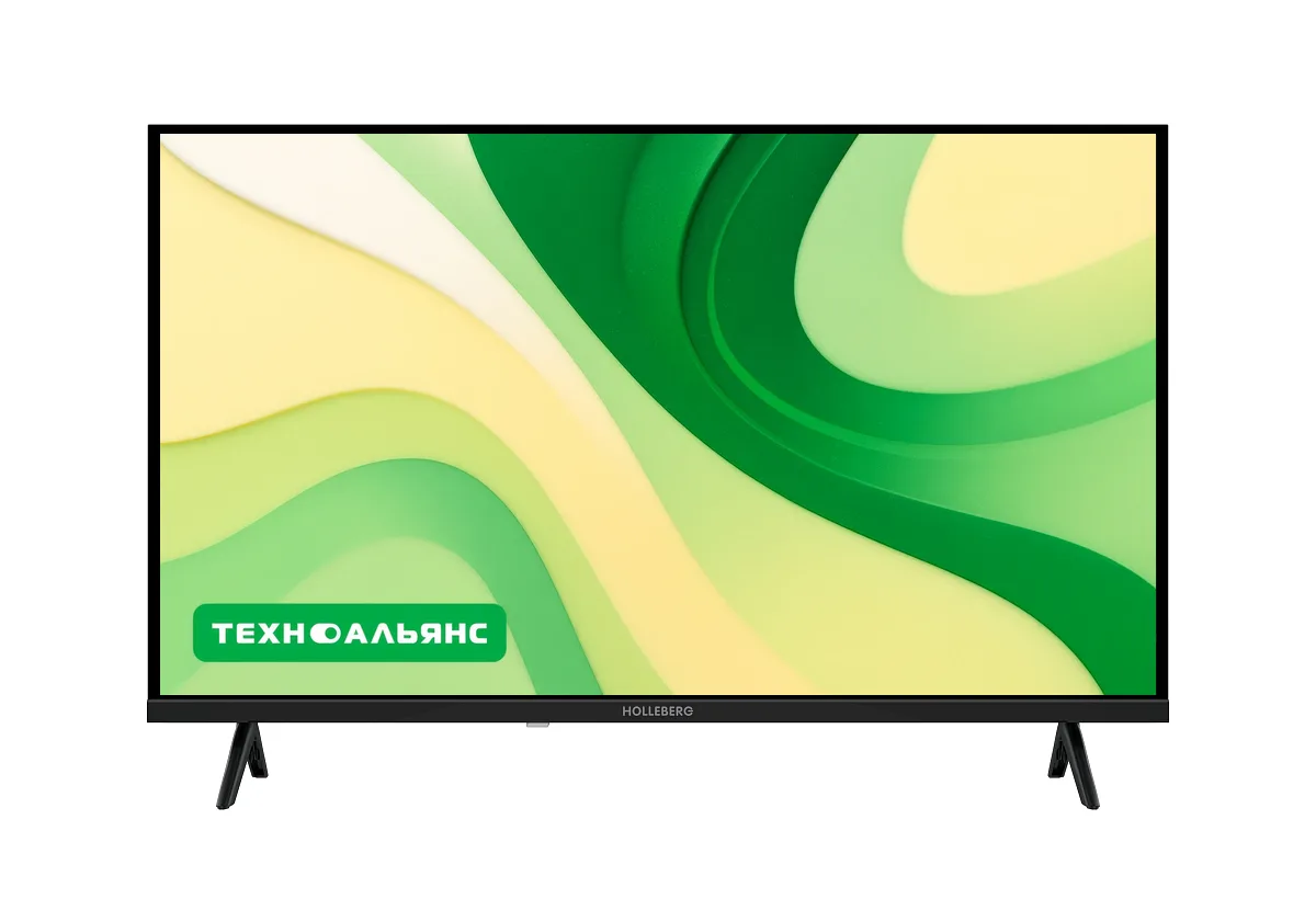 Телевизор Holleberg HGTV-LED50UHDS104T2 (HGTV-LED50UHDS104Т2), чёрный