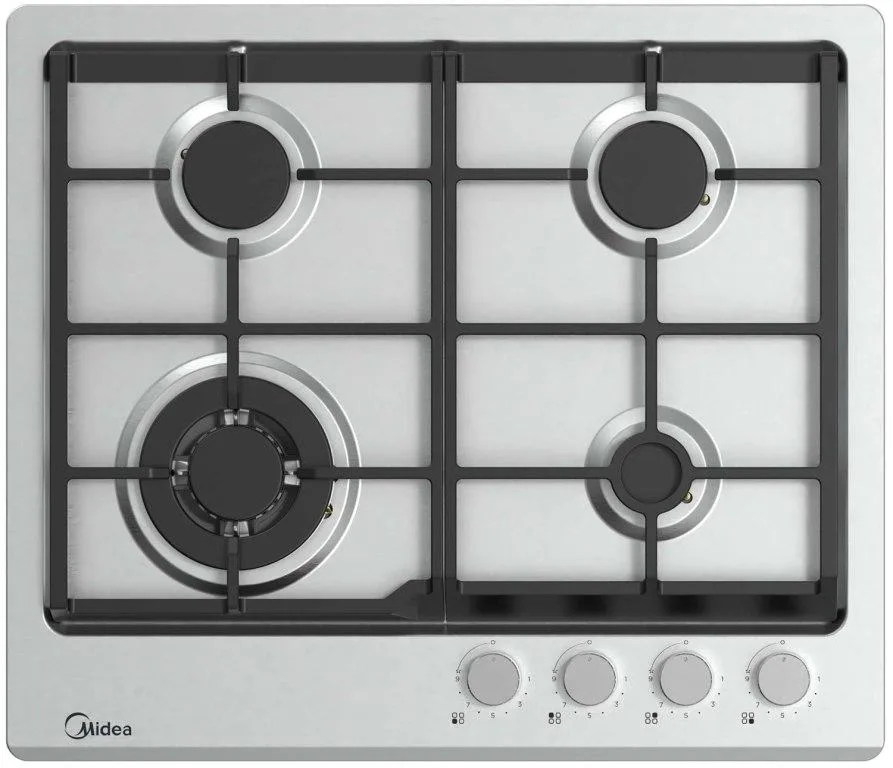 Газовая варочная панель Midea MG693TX, нержавеющая сталь — фото 3
