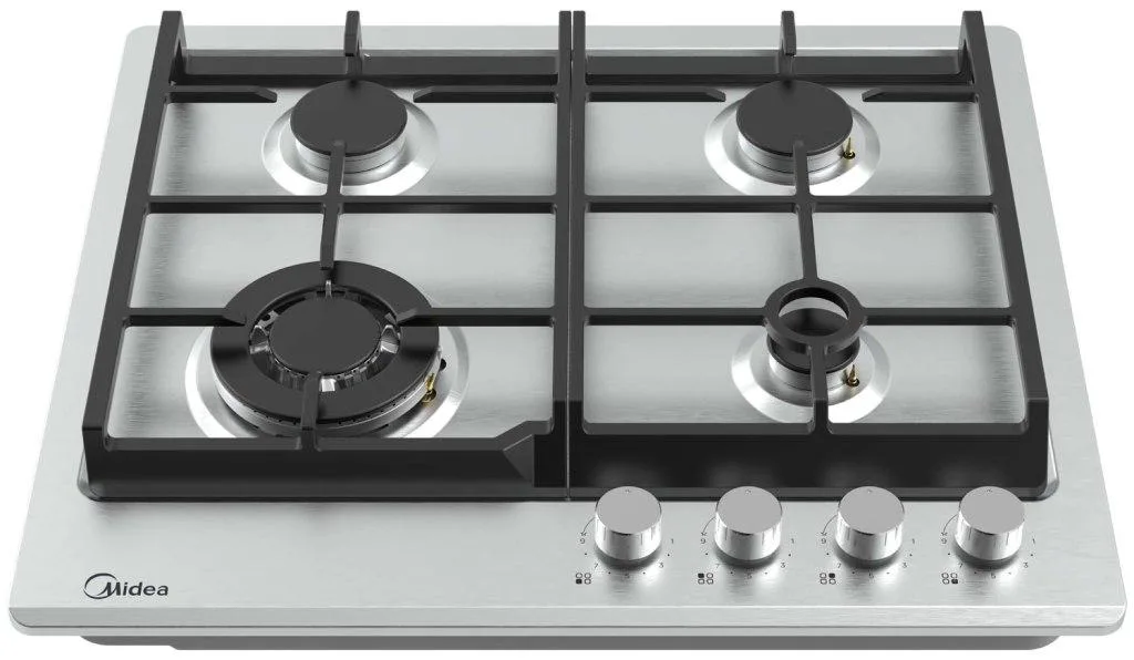 Газовая варочная панель Midea MG693TX, нержавеющая сталь