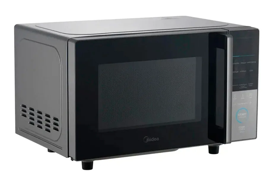 Микроволновая печь Midea EM720CFR-BG, соло, серебристый — фото 3