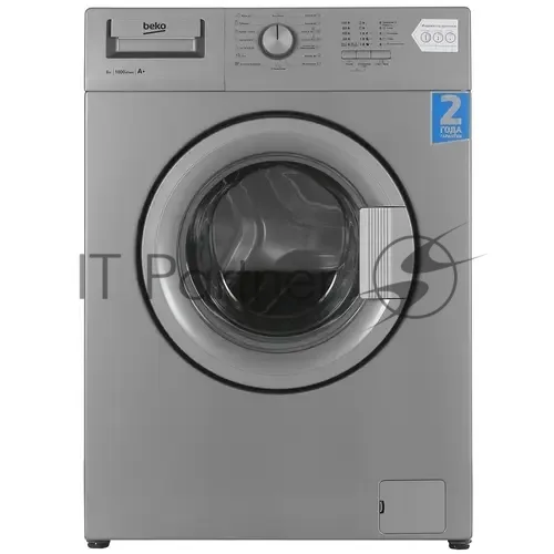 Стиральная машина Beko WRE65P1BSS, фронтальная загрузка, серебристый — фото 2