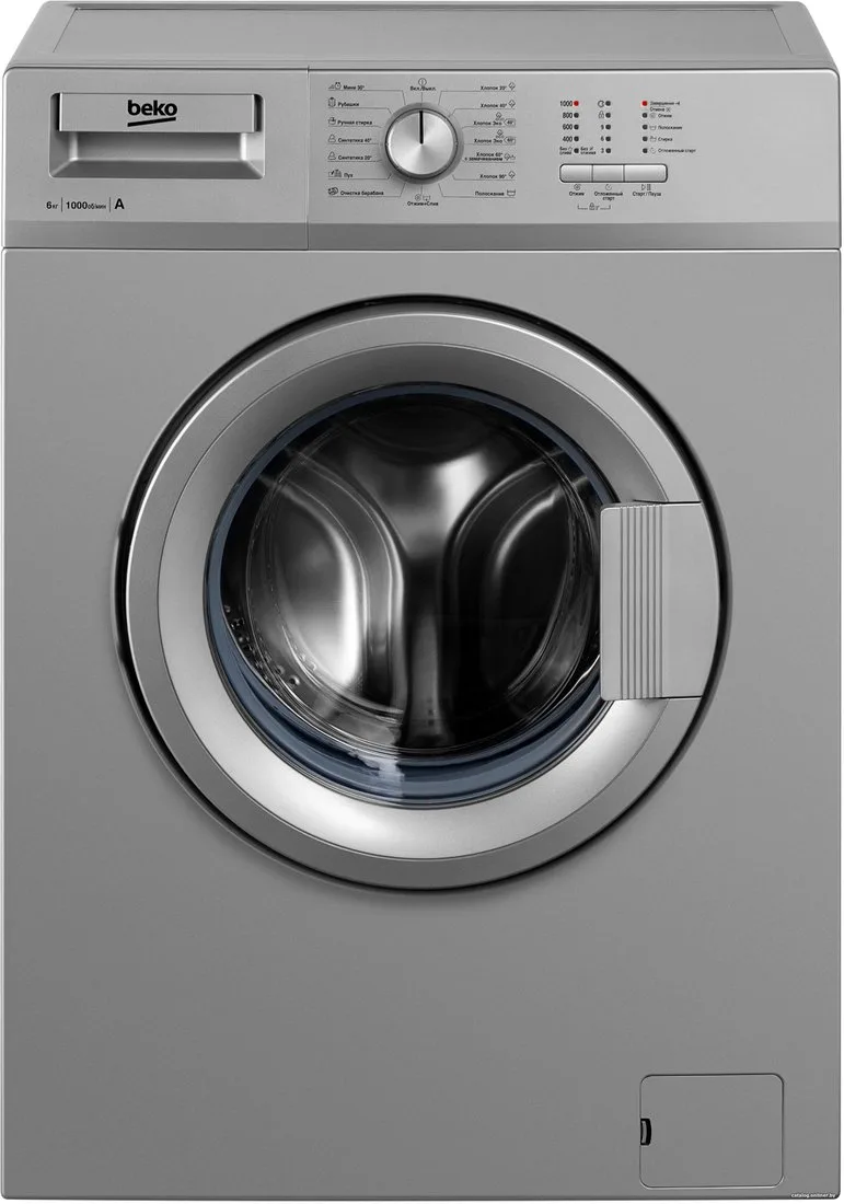 Стиральная машина Beko WRE65P1BSS, фронтальная загрузка, серебристый