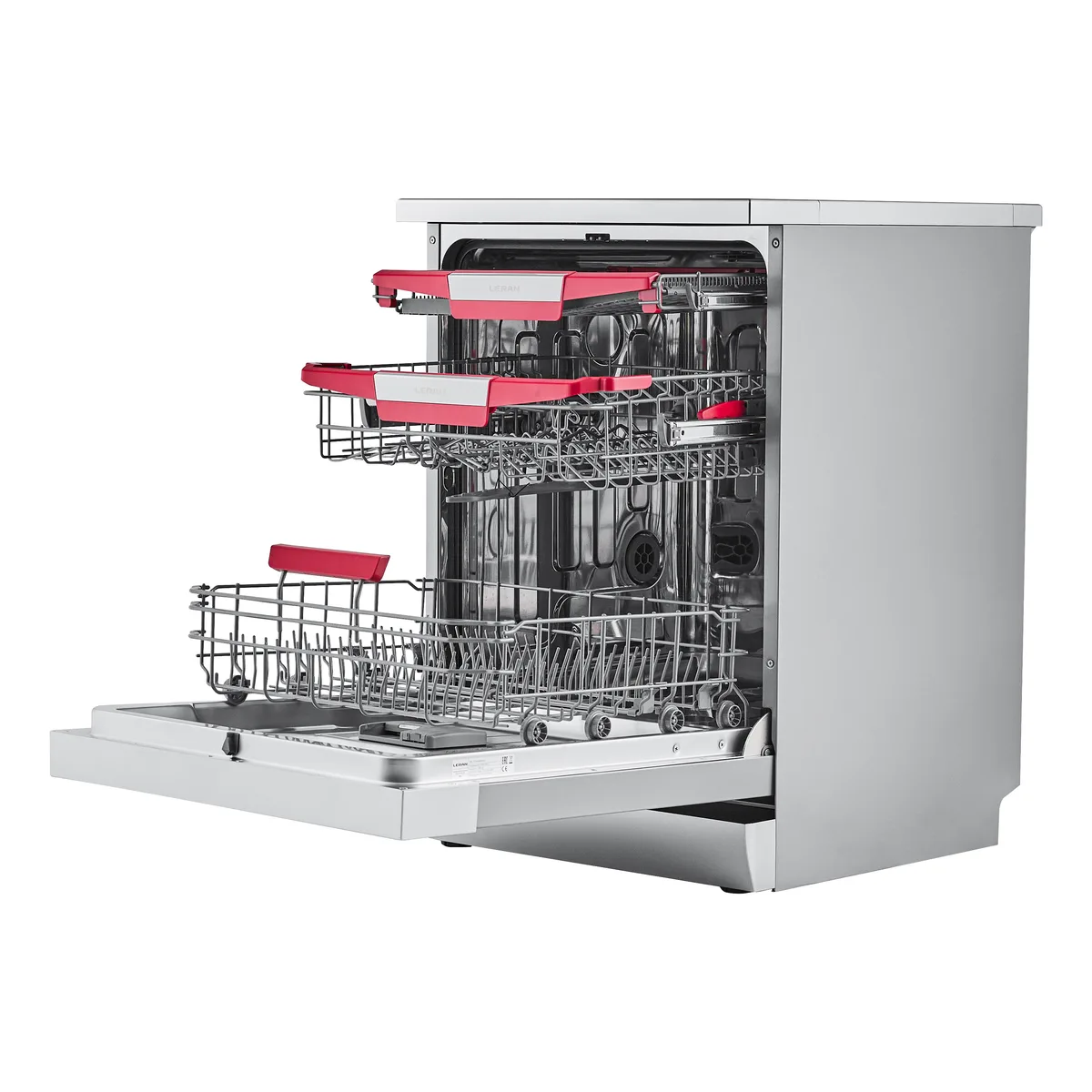 Посудомоечная машина Leran FDW 60-1485 DS, отдельностоящая, серебристый