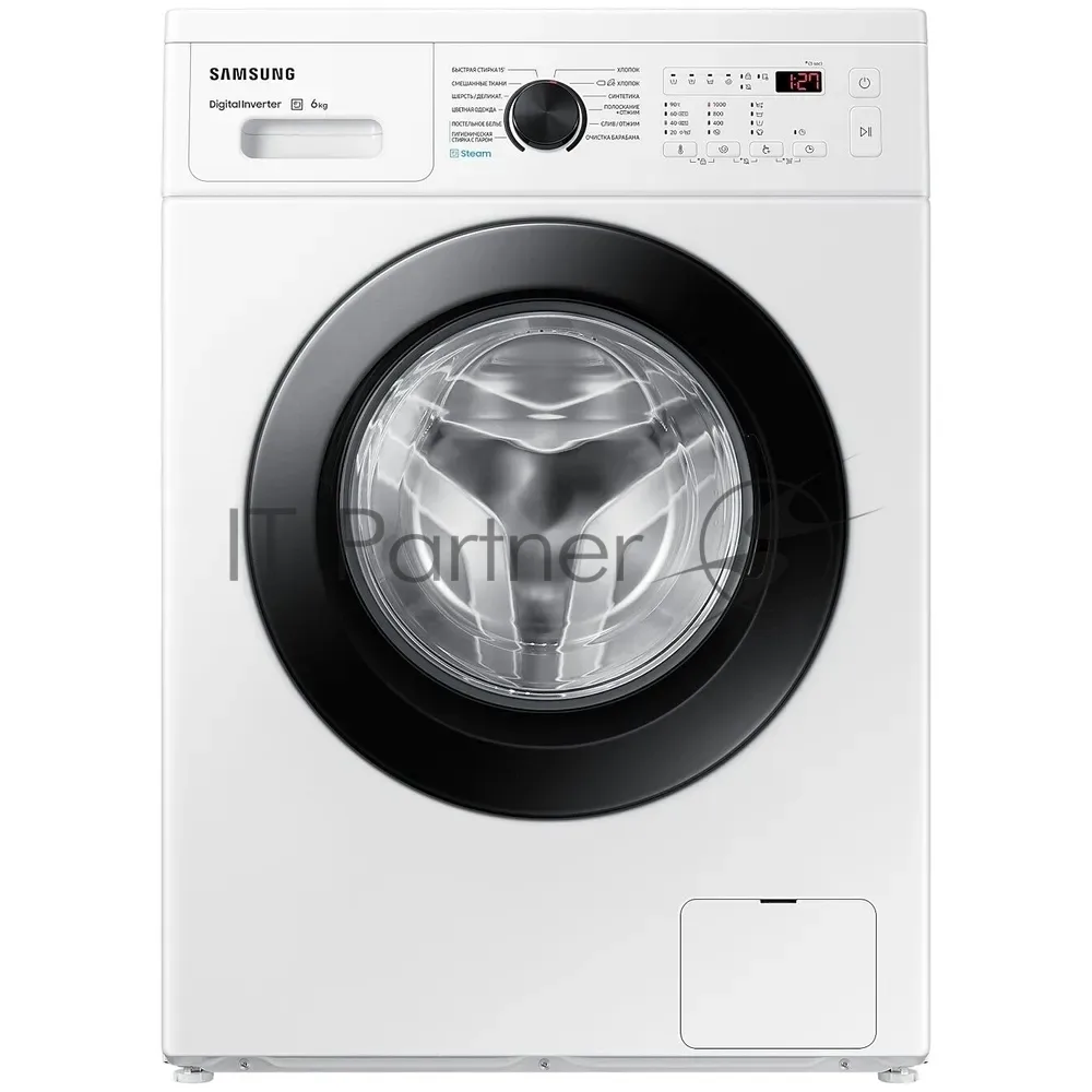 Стиральная машина Samsung WW60AG4S00CE/LD, фронтальная загрузка, белый