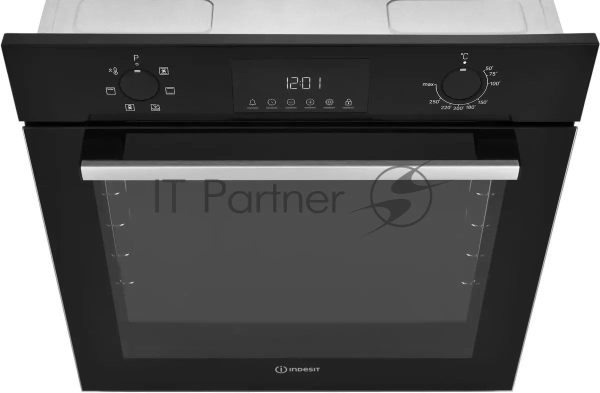 Духовой шкаф Indesit IFE 3644 J BL, электрический, чёрный