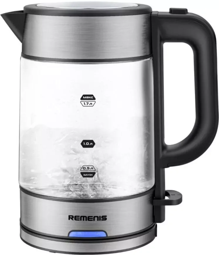 Чайник Remenis REM-5830, электрический, нержавеющая сталь