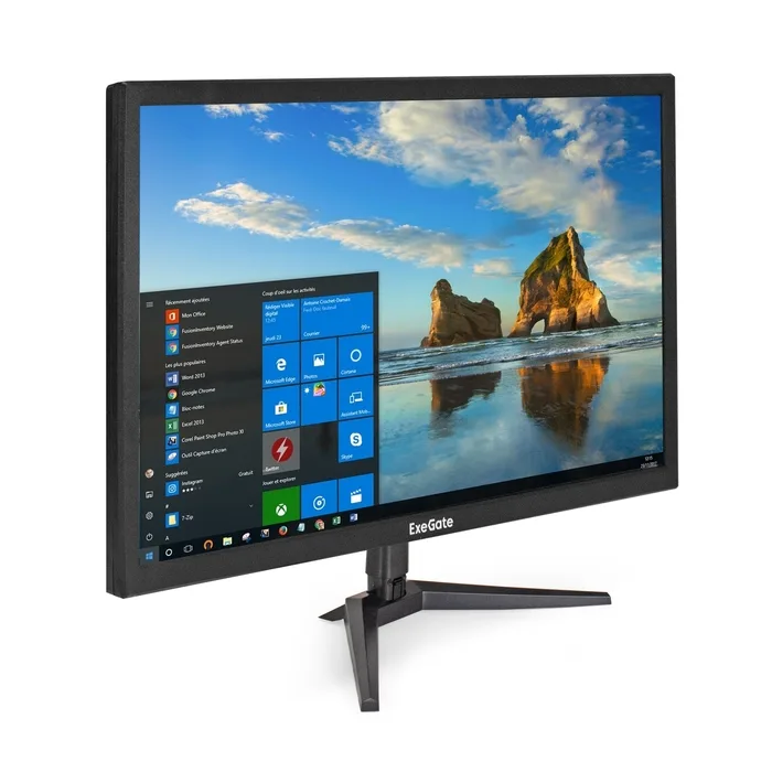 Монитор Exegate EB2400, 23.8", 1920x1080, TN, 60 Гц, чёрный