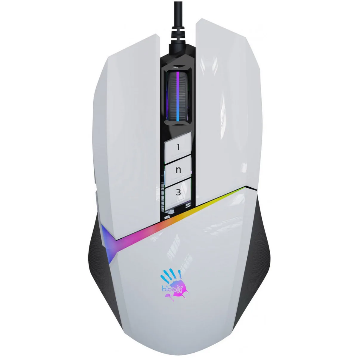 Мышь A4Tech Bloody W60 Max, белый