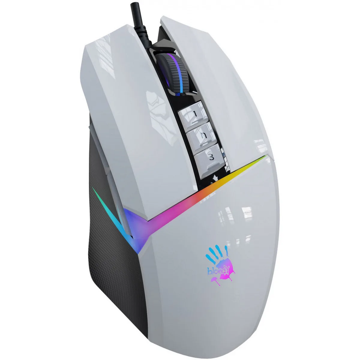 Мышь A4Tech Bloody W60 Max, белый — фото 3