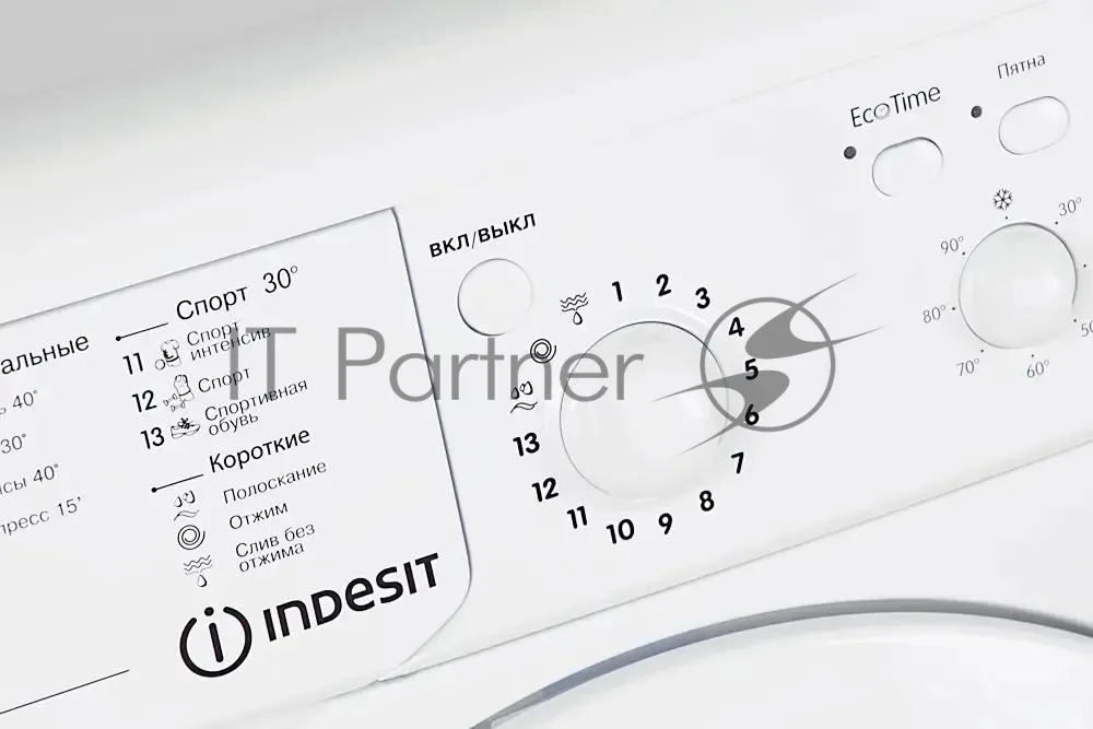 Стиральная машина Indesit IWUC 4105, фронтальная загрузка, белый — фото 2