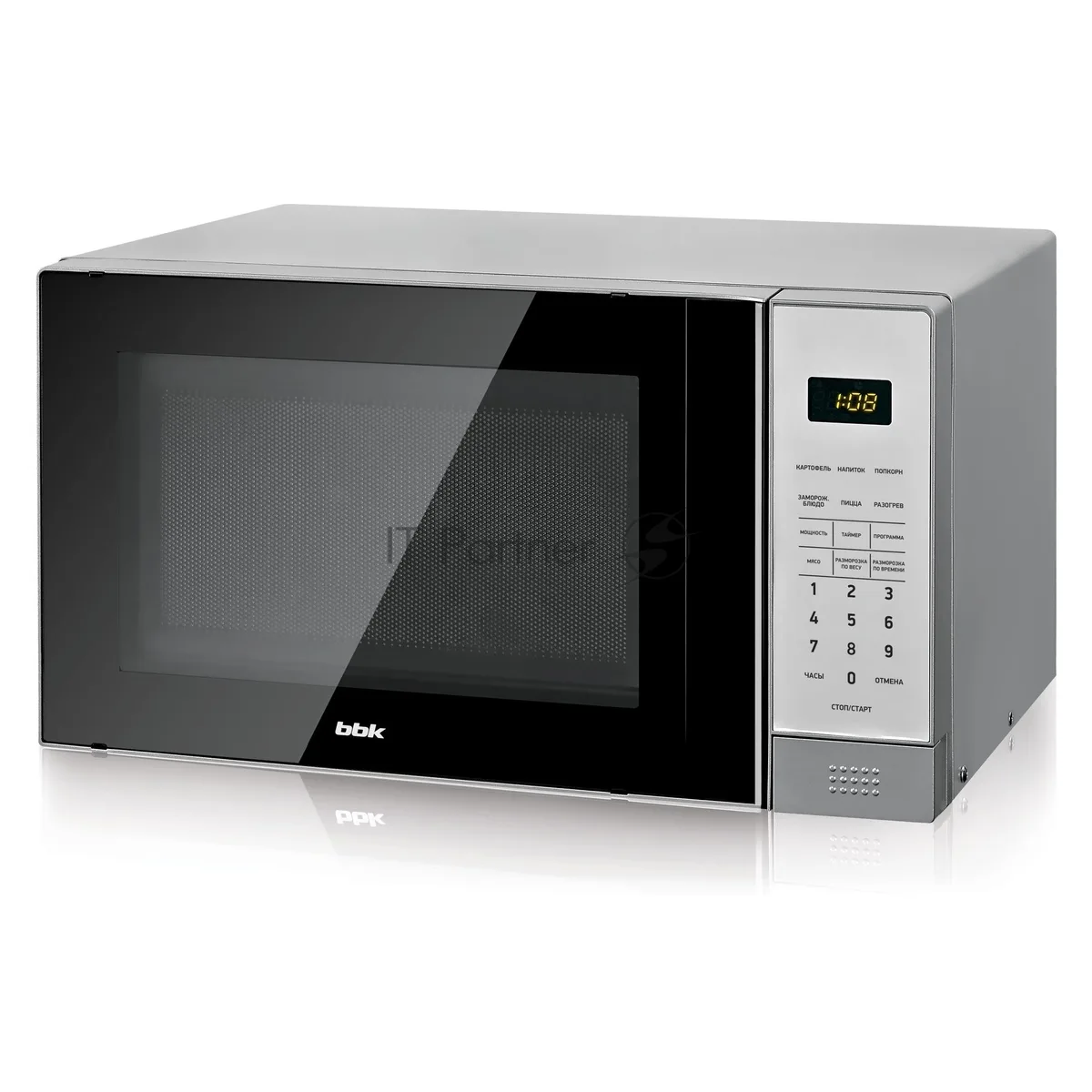 Микроволновая печь BBK 20MWS-729S/BS, серебристый