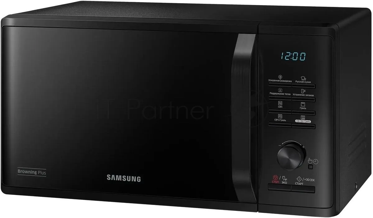 Микроволновая печь Samsung MG23K3515AK/BW, соло, чёрный — фото 2