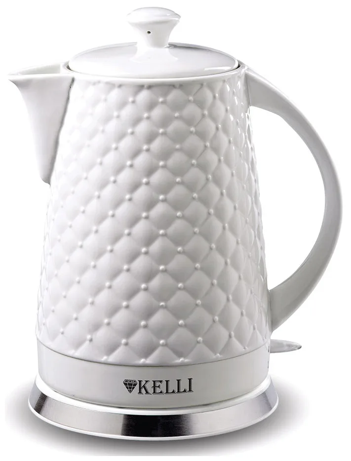 Чайник Kelli KL-1340, электрический, белый