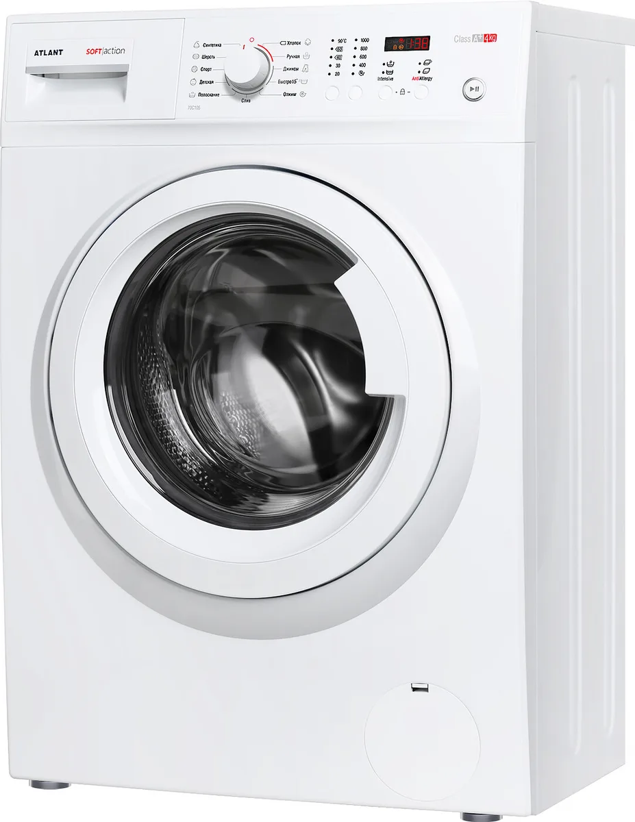 Стиральная машина Atlant 40М105-00, фронтальная загрузка, белый