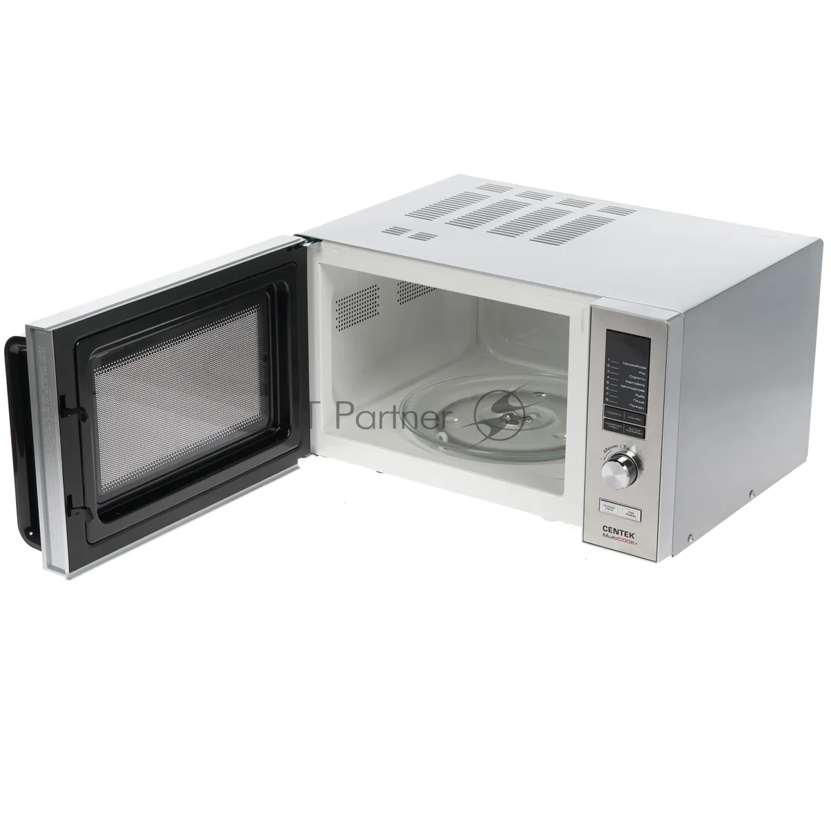 Микроволновая печь Centek CT-1588, соло, серебристый — фото 2