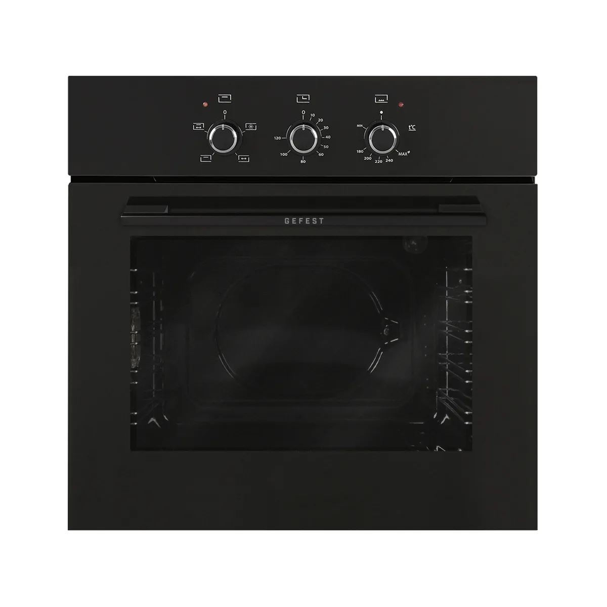 Духовой шкаф Gefest ДГЭ 621-01 К53, газовый, чёрный