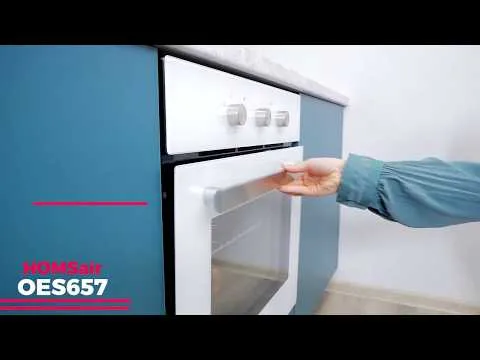 Духовой шкаф HOMSair OES657BK, электрический, чёрный