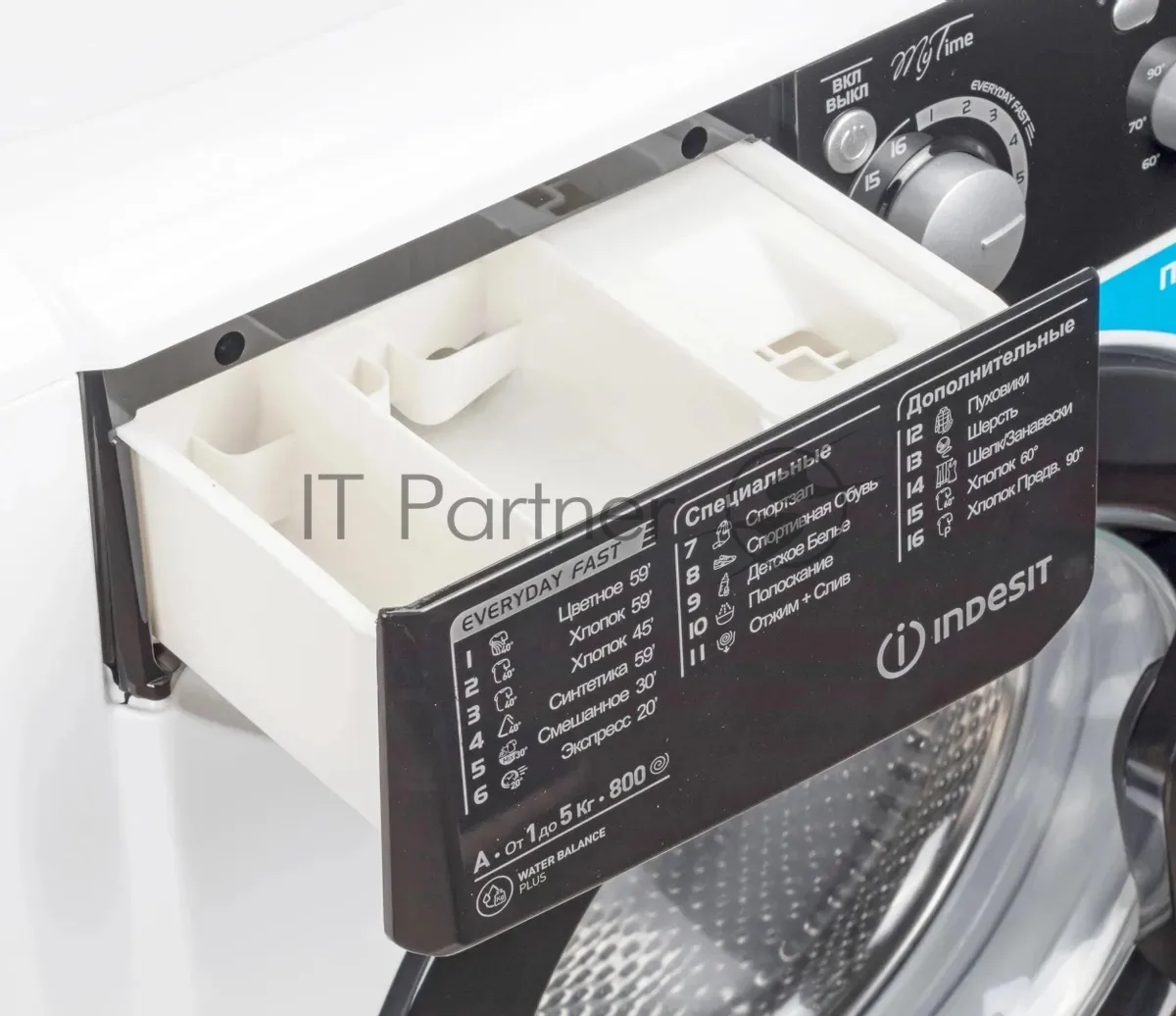 Стиральная машина Indesit EWSB 5085, фронтальная загрузка, белый — фото 2