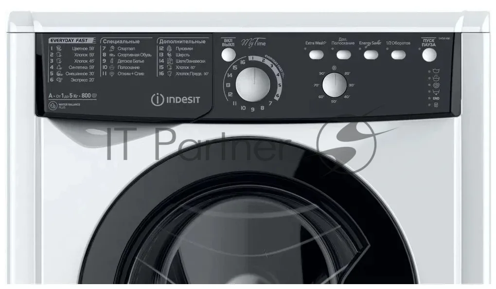 Стиральная машина Indesit EWSB 5085, фронтальная загрузка, белый — фото 3