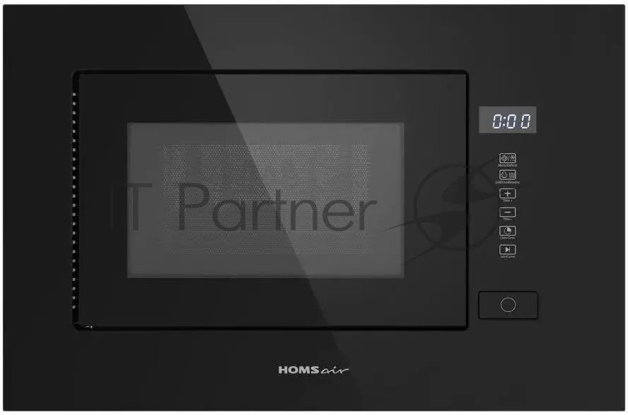 Встраиваемая микроволновая печь HOMSair MOB205GB, с грилем, чёрный